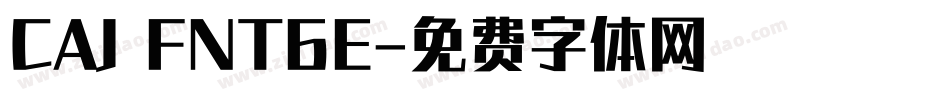 CAJ FNT6E字体转换
